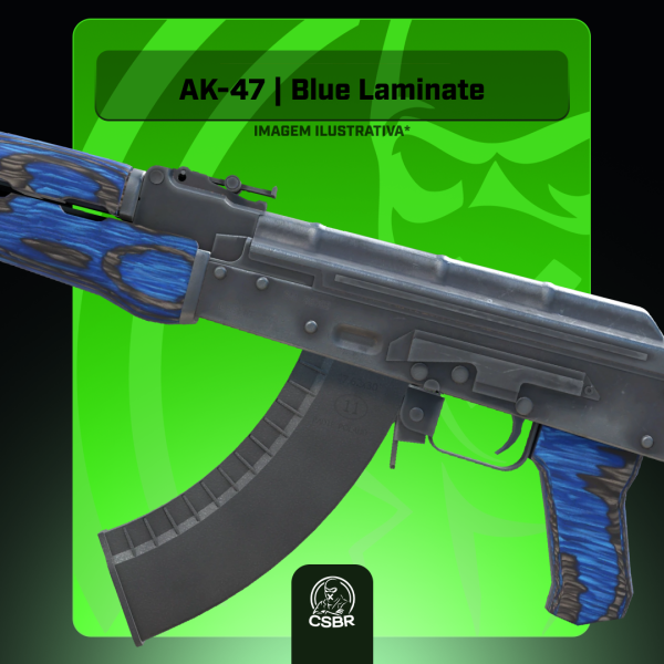 — 0809 AK-47 | Blue Laminate (Field-Tested)