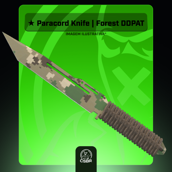 — 2509 ★ Paracord Knife | Forest DDPAT (Field-Tested)