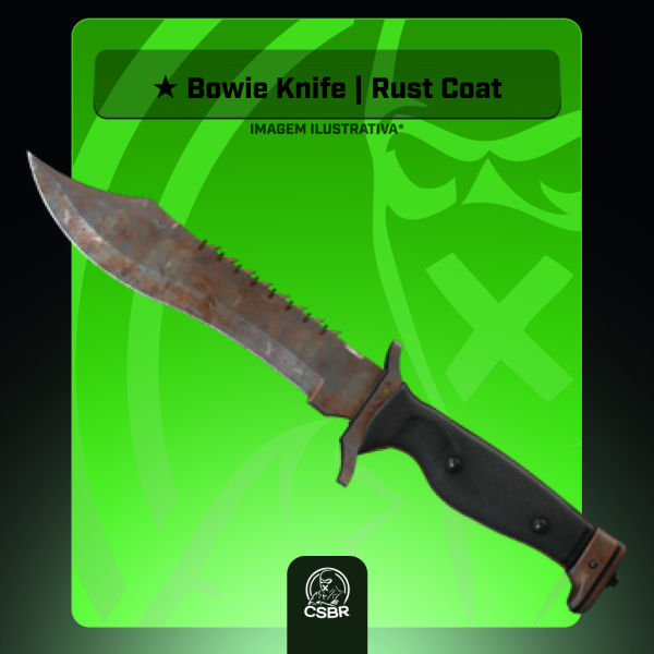  — 0410 ★ Bowie Knife | Rust Coat (Battle-Scarred)