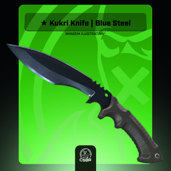  — 1111 ★ Kukri Knife | Blue Steel (Field-Tested)