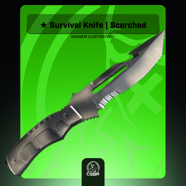 — 0909 ★ Survival Knife | Scorched (Field-Tested)