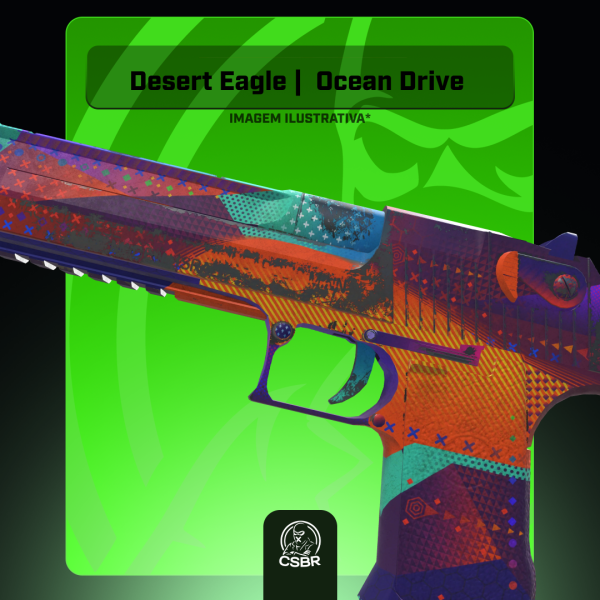 — 1709 Desert Eagle | Ocean Drive (Battle-Scarred)