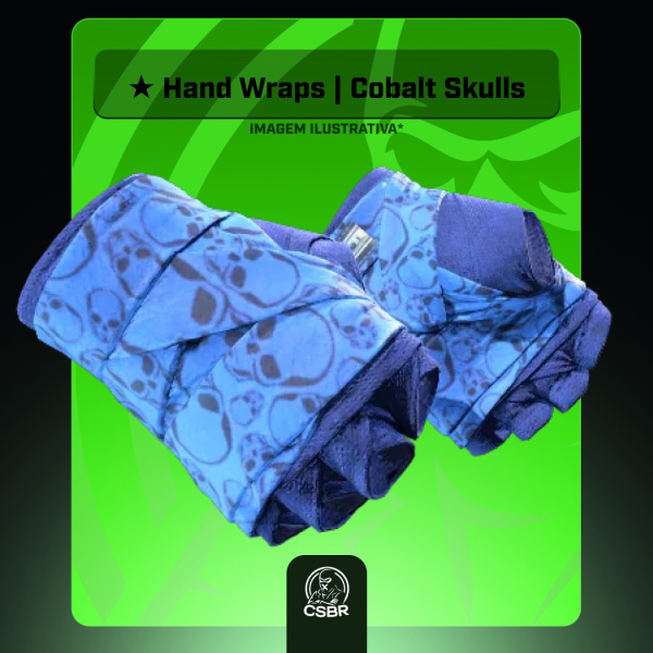 0312 — ★ Hand Wraps | Cobalt Skulls (Battle-Scarred)